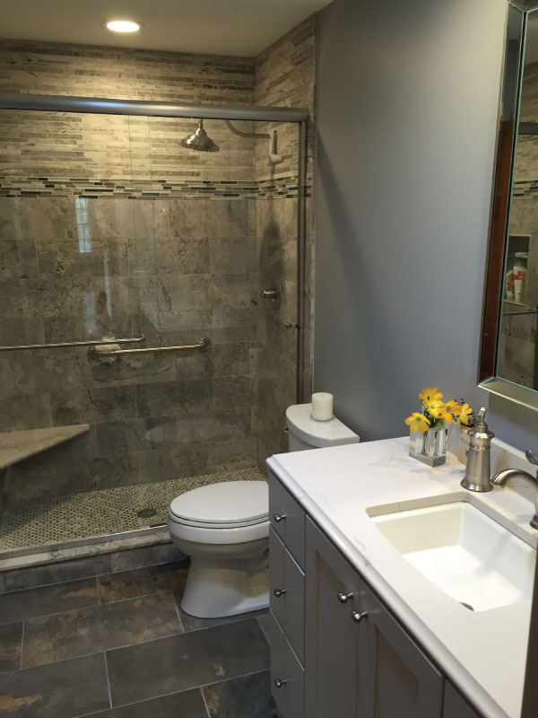 Contemporary Neutral Bathroom Remodel - AM Kitchen & Bath