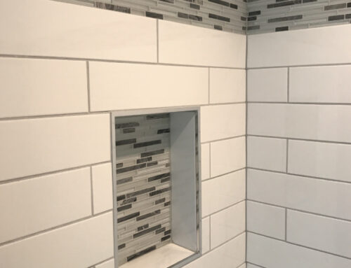 Contemporary Darien Hall Bathroom
